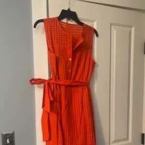 NEW w tags JCrew Eyelet shirt dress